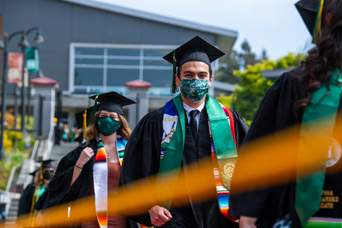 students graduating