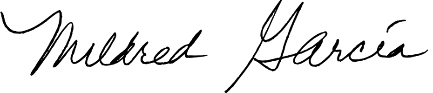 Mildred García's signature