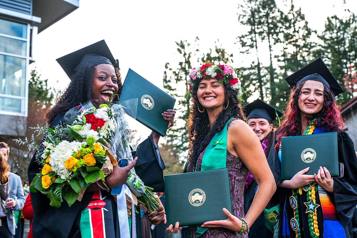 Graduates posing for photo