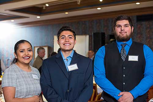 Students and alumni shared their experiences at the Investiture Dinner, helping raise more than $160,000 for scholarships.